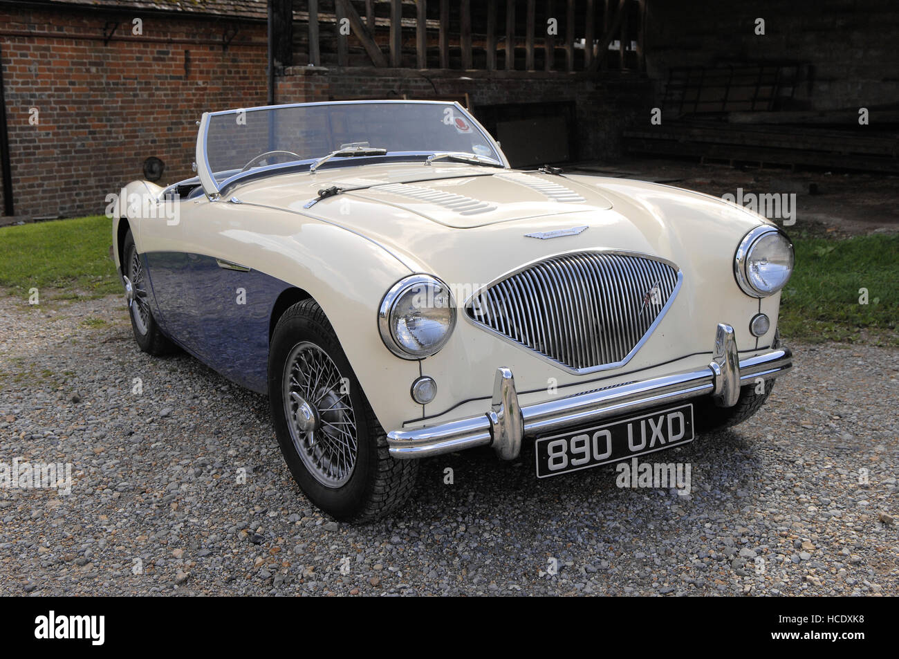 1955 Austin Healey 100/4 classic auto sportiva Foto Stock