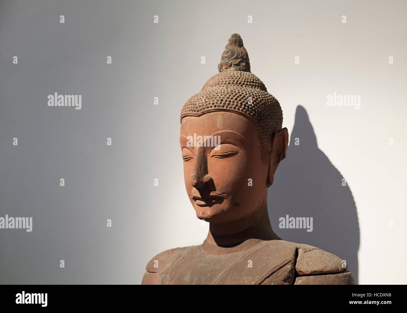 Il Buddha soggiogare Mara, dettaglio, Thailandia Foto Stock