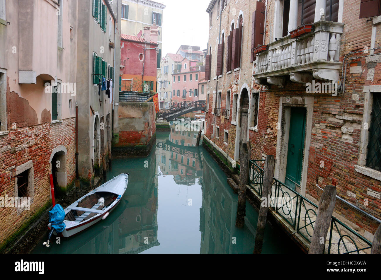 Impressionen: Kanal, Venedig, ITALIEN. Foto Stock