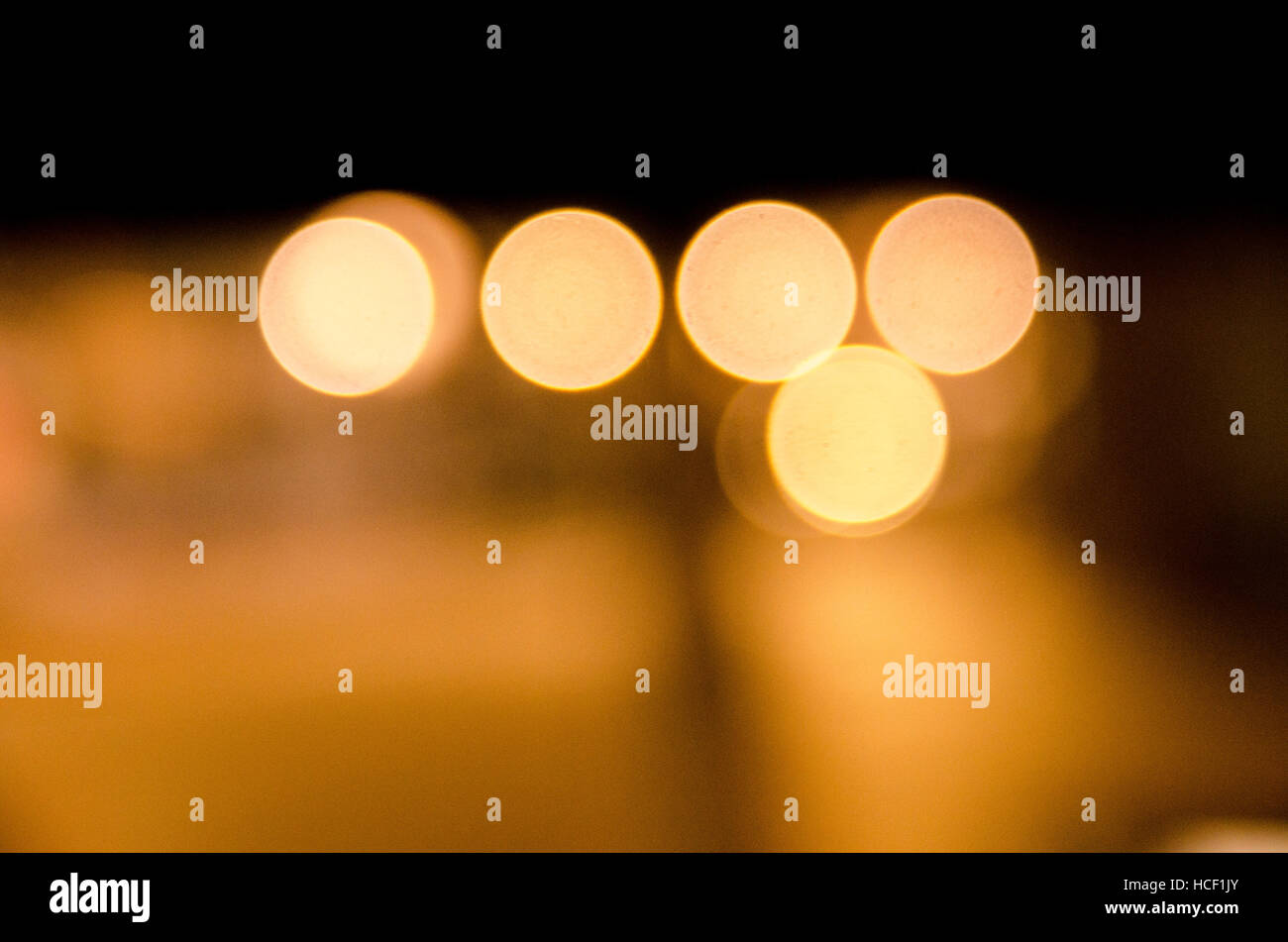 Indicatori luminosi del bokeh Foto Stock