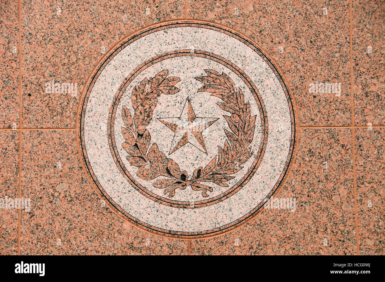 Estensione del campidoglio star, Texas Capitol Complex, Austin, Texas Foto Stock