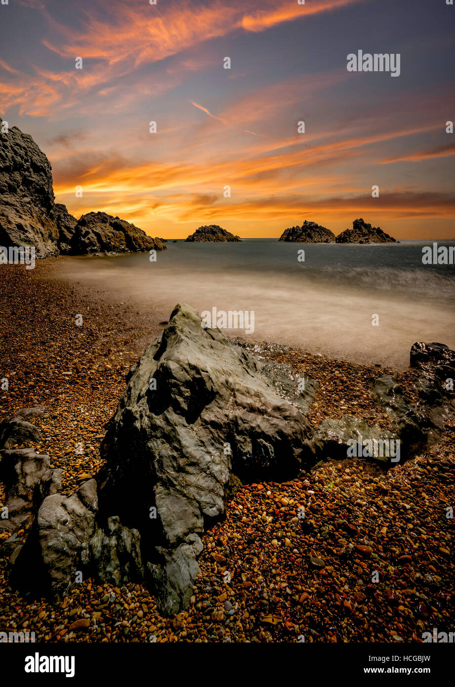 Isola di Llanddwyn, Anglesey Foto Stock