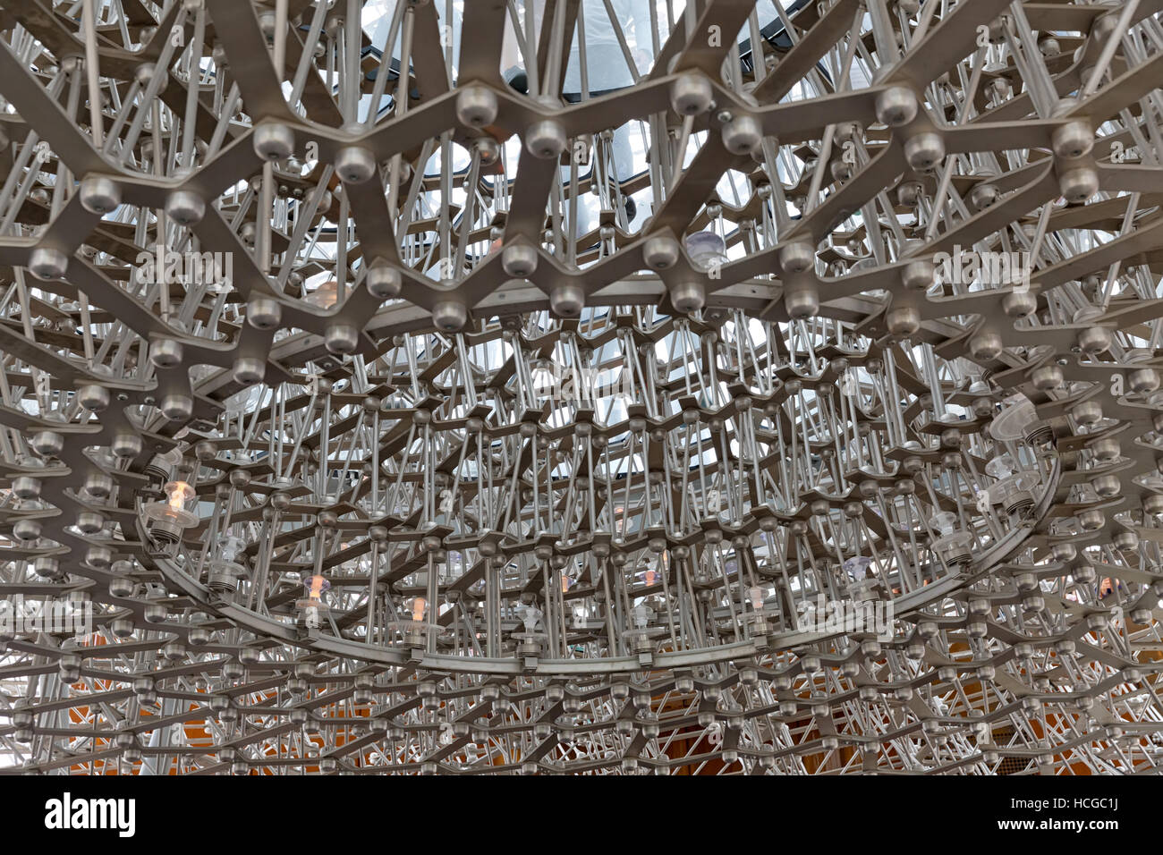 Milano, Italia - Settembre 2015: Regno Unito pavilion all'Expo 2015. Il tema dell'Esposizione Universale è Nutrire il Pianeta, Energia per la vita. Des Foto Stock