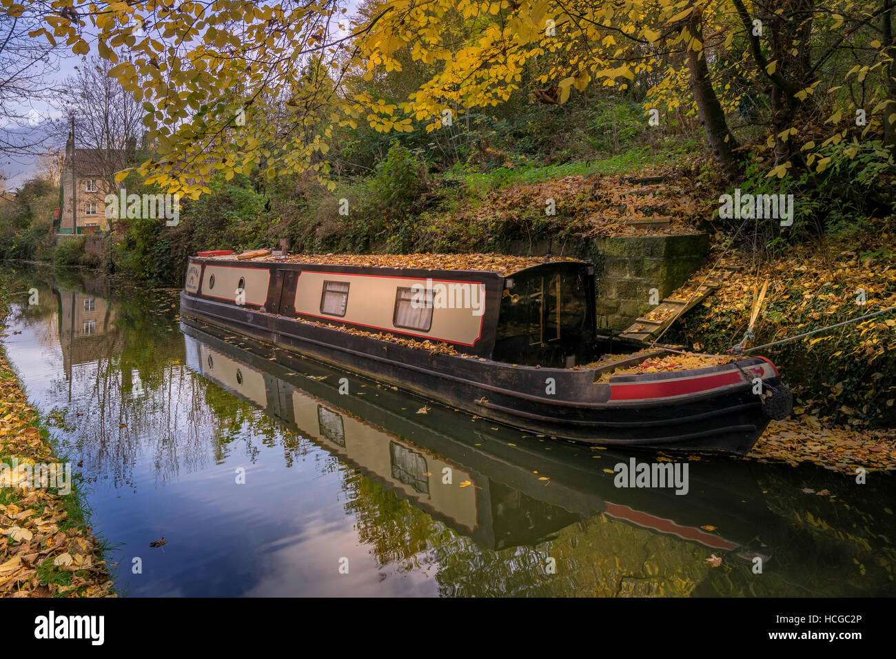 Il Chesterfield Canal a Kiveton, Sheffield Foto Stock