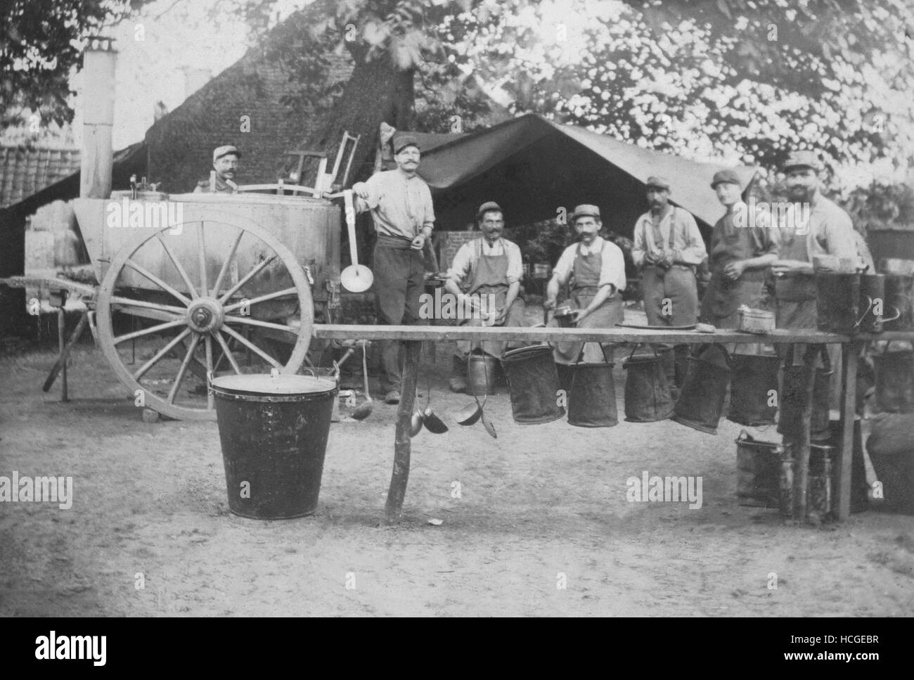 Una cucina di campagna Foto Stock