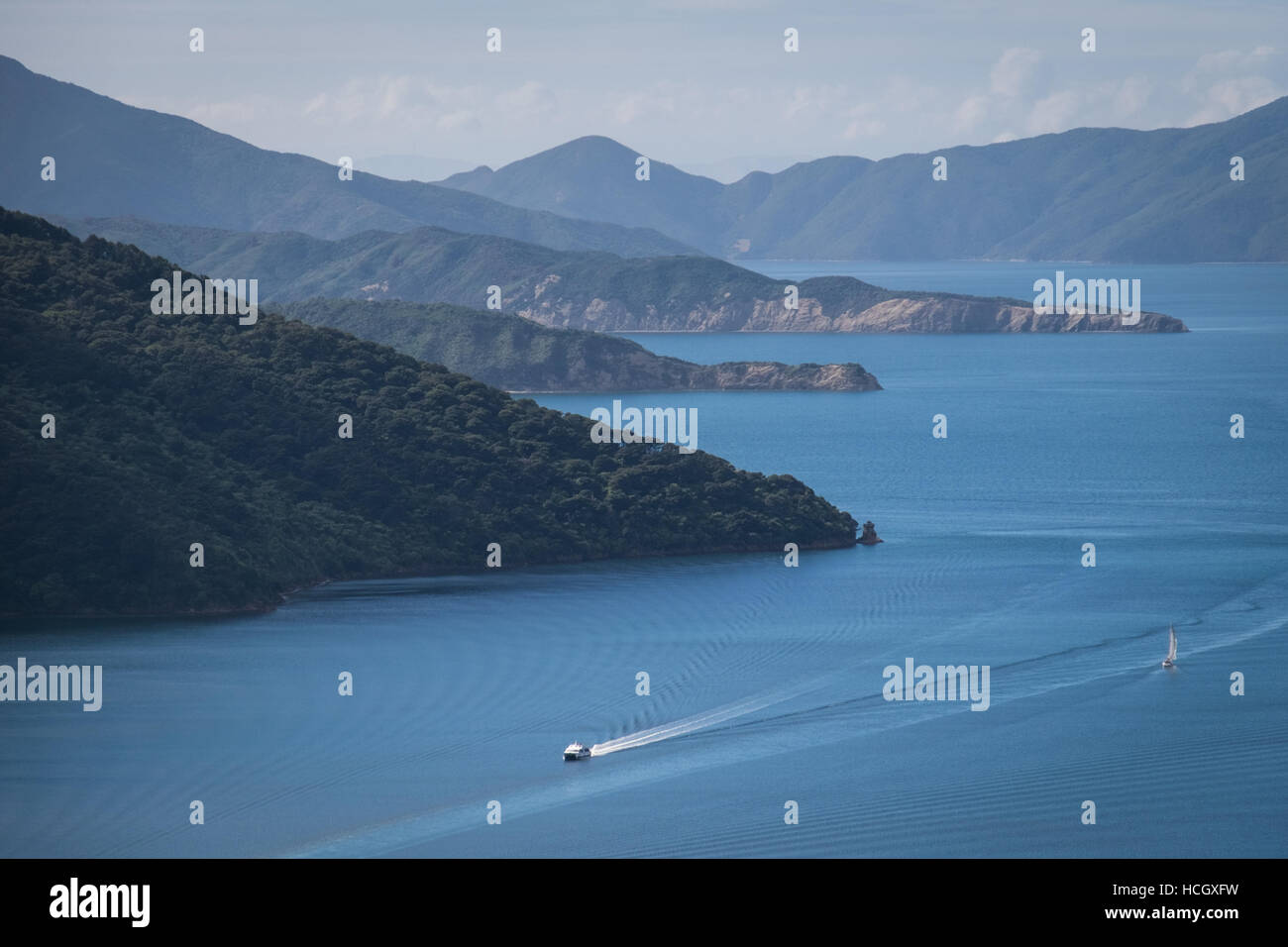 Marlborough Sounds, Nuova Zelanda Foto Stock