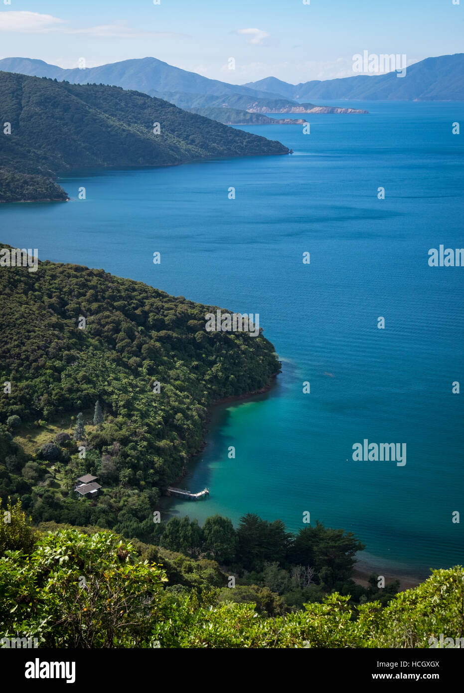 Marlborough Sounds, Nuova Zelanda Foto Stock