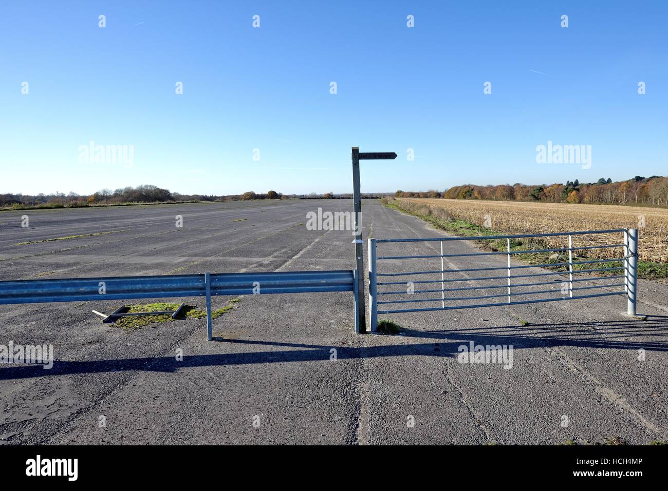 Abbandonato Wisley airfield Surrey UK Foto Stock