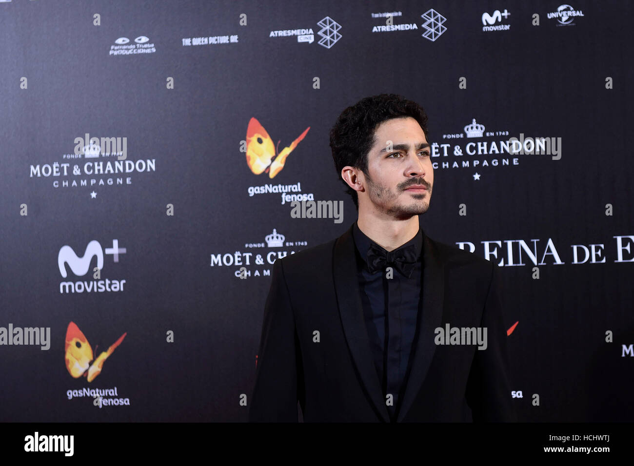 Attore Chino Darin durante la premiere del film "La regina di Spagna" a Madrid il giovedì 24 novembre 2016. Foto Stock