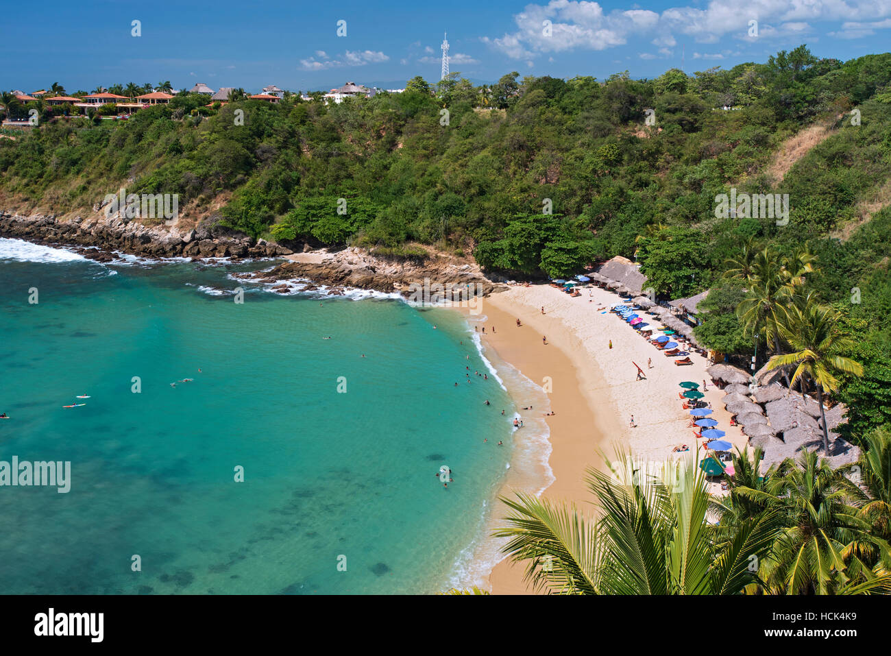 Playa Carrizalillo, Puerto Escondido, Messico Foto Stock