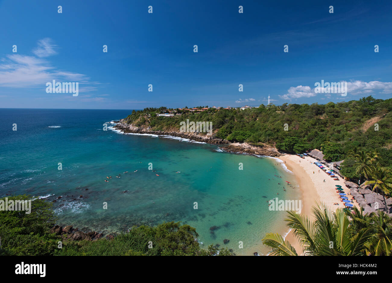 Playa Carrizalillo, Puerto Escondido, Messico Foto Stock