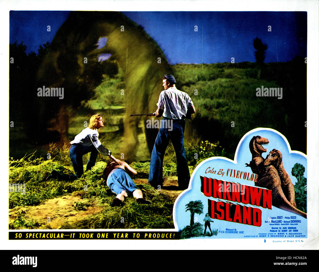 Isola sconosciuta, Richard Denning, Virginia Gray, 1948 Foto Stock