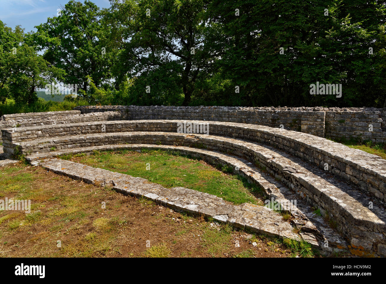 Rovine di antiche città vicino a Nesactium Vizače, Istria, Croazia Foto Stock