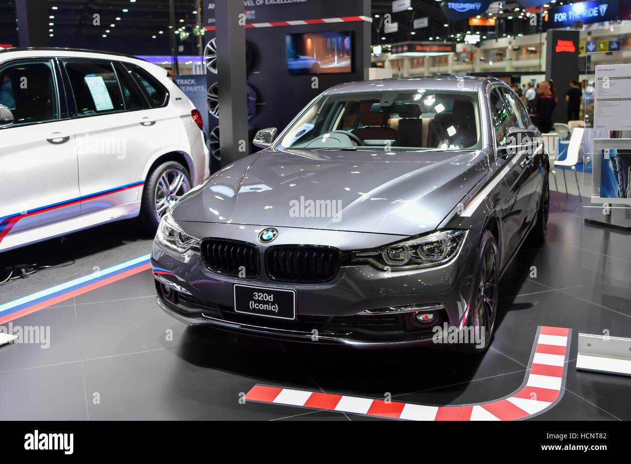 BMW 320d auto sul display in Thailandia International Motor Expo 2016 Foto Stock