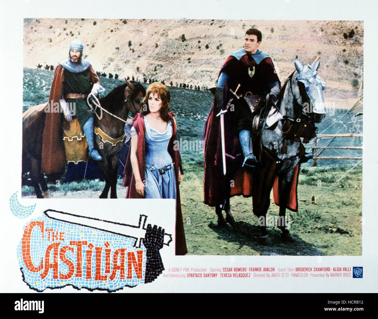 Il castigliano, destra: Frankie Avalon su lobbycard, 1963. Foto Stock