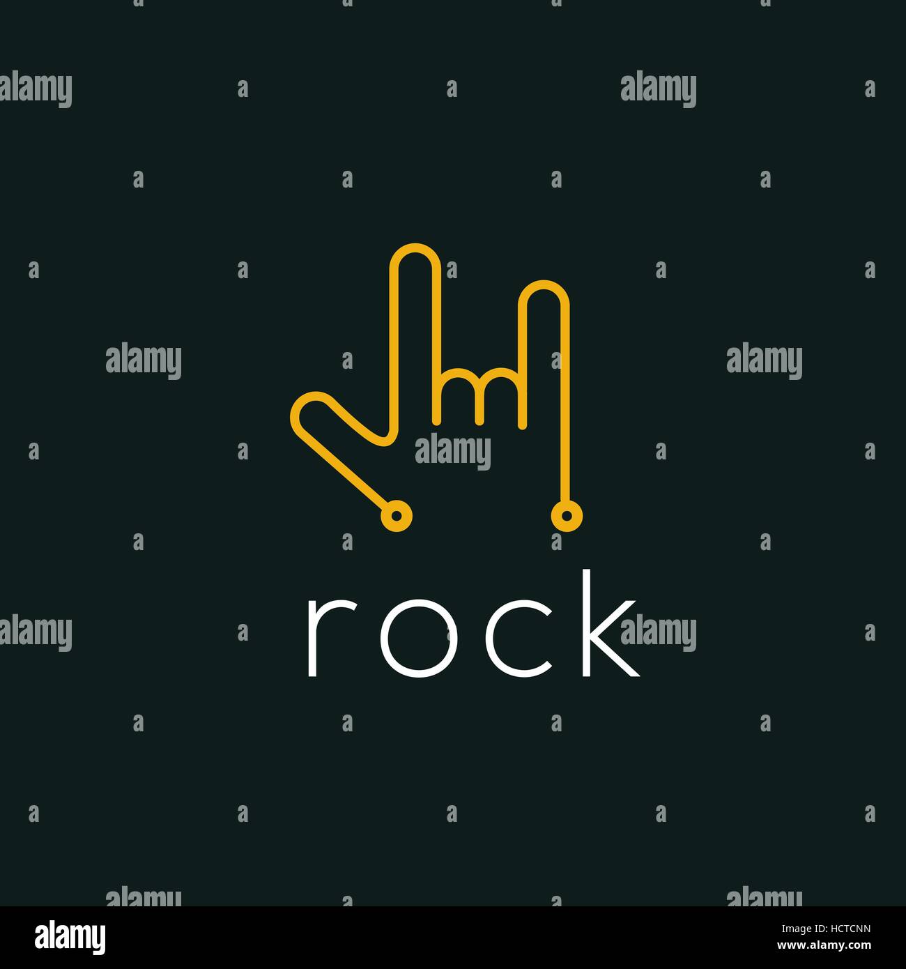 Logo rock Immagini Vettoriali Stock - Alamy