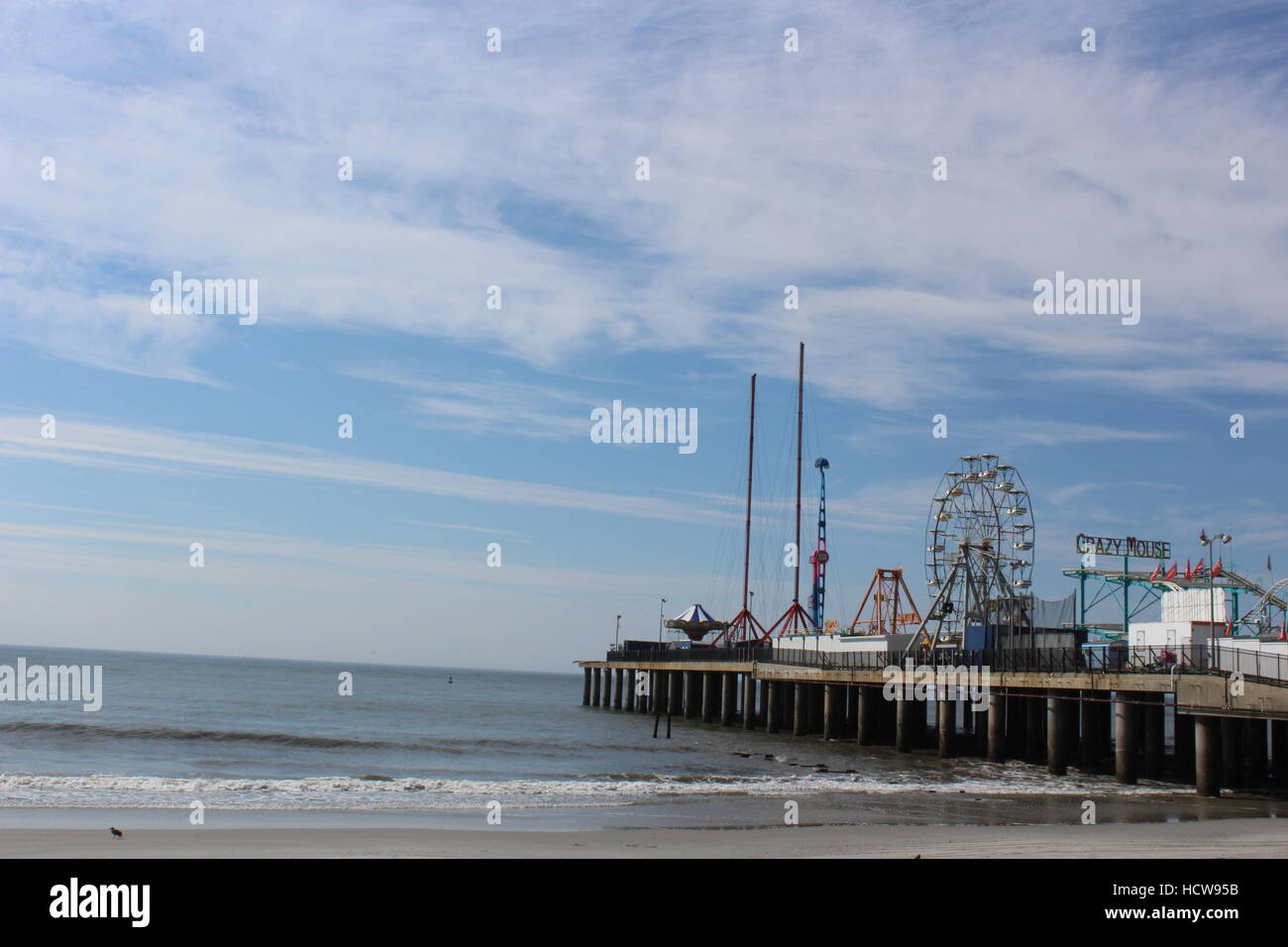 Il parco di divertimenti a Atlanta beach Foto Stock