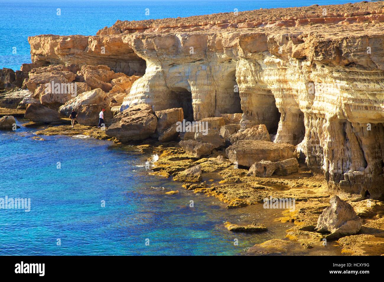 Cape Grekko, Cipro, Mediterraneo orientale Mare Foto Stock