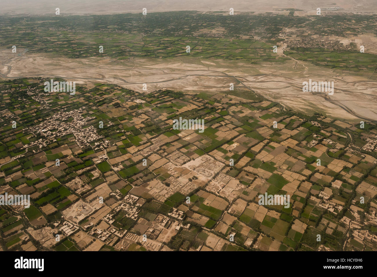 Afghanistan paesaggio dal volo Herat-Kabul, Afghanistan Foto Stock