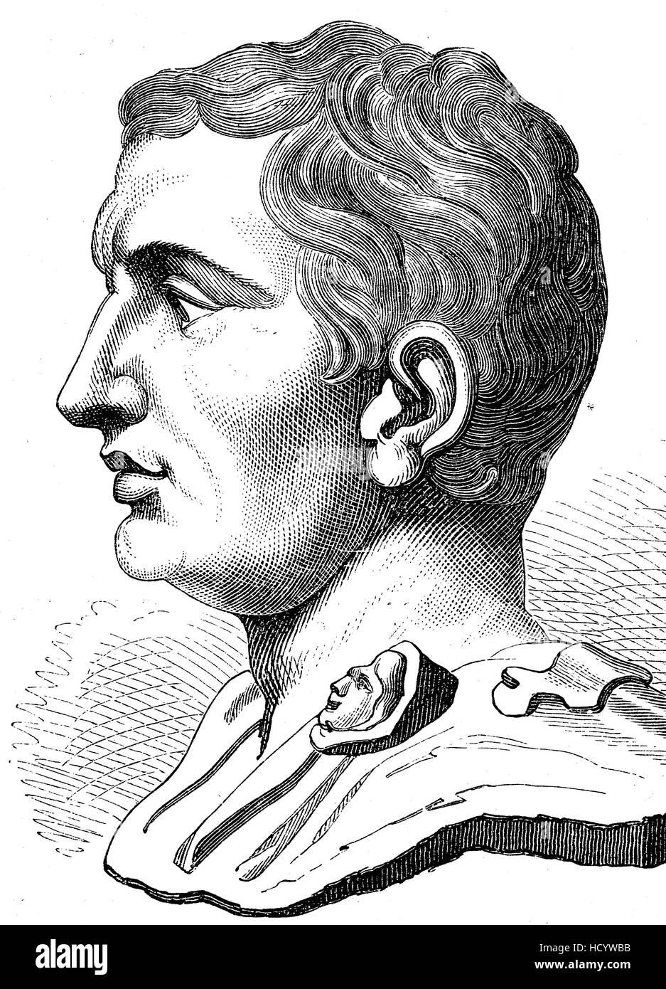 Gnaeus Pompeo Magno, 106 BC - 48 BC, Pompeo, Pompeo il Grande, un militare e leader politico della tarda Repubblica Romana, la storia di Roma antica, l'impero romano, Italia Foto Stock