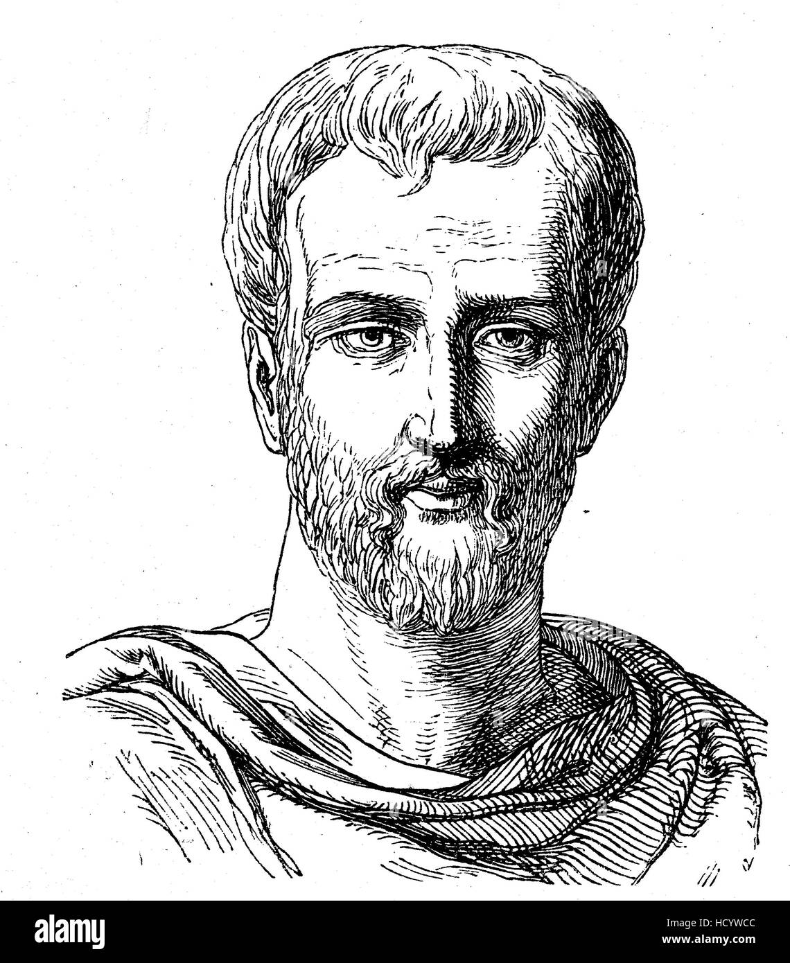 Titus Maccius Plauto, 254 BC - 184 BC, Plauto un drammaturgo romano del vecchio periodo di Latina, la storia della Roma antica impero romano, Italia Foto Stock