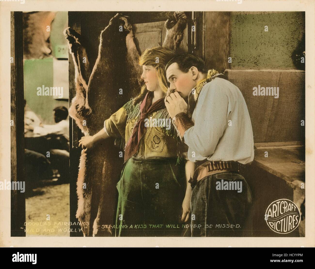 WILD e vago, l-r: Eileen Percy, Douglas Fairbanks Suor su lobbycard, 1917. Foto Stock