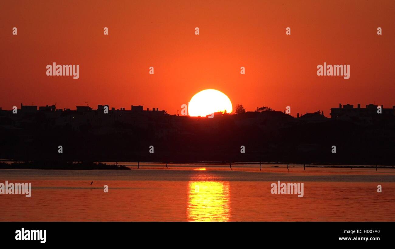 Tramonto sull'oceano Foto Stock