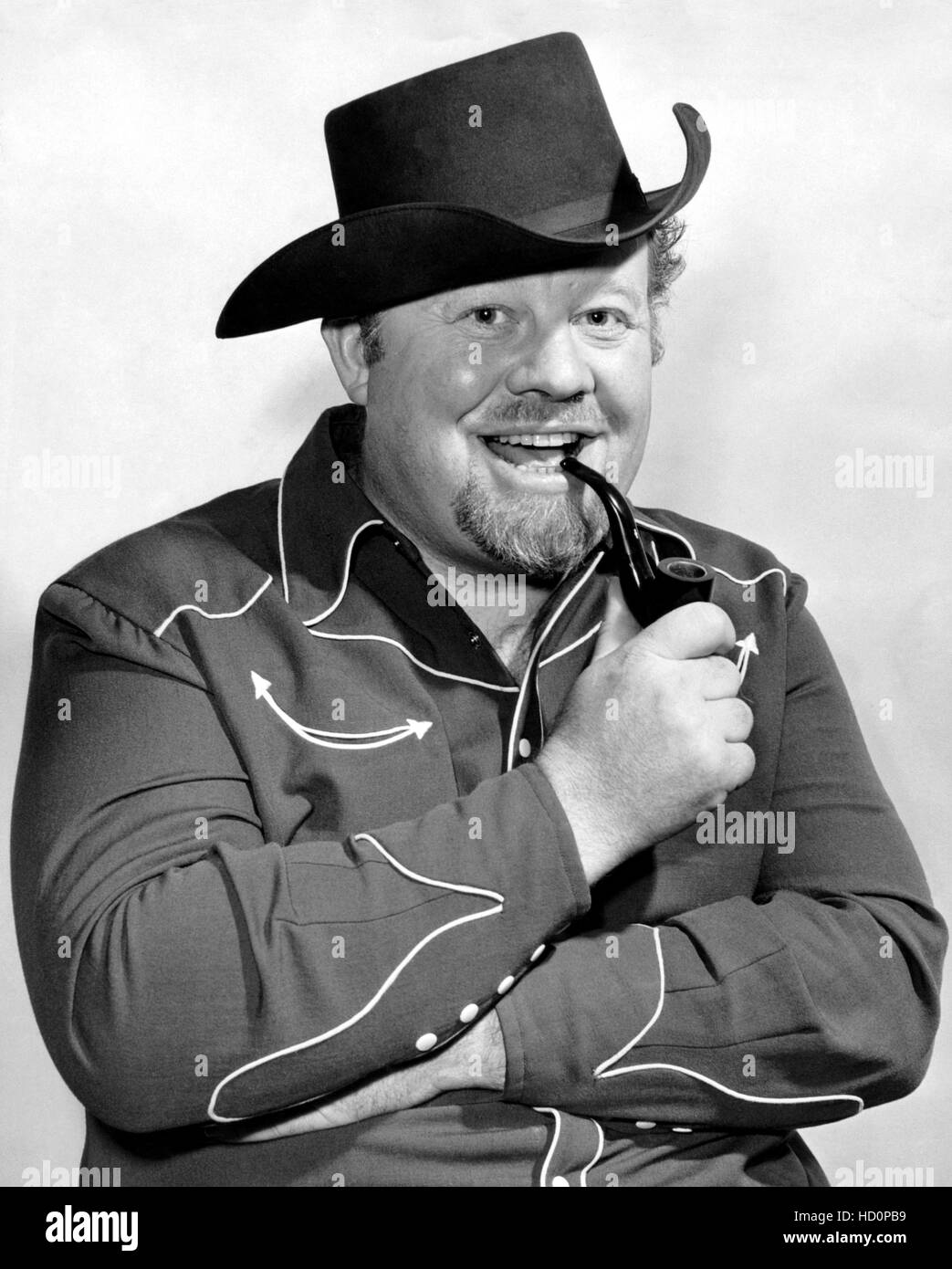 Burl Ives indossando western camicia e cappello da cowboy, 1950 Foto Stock