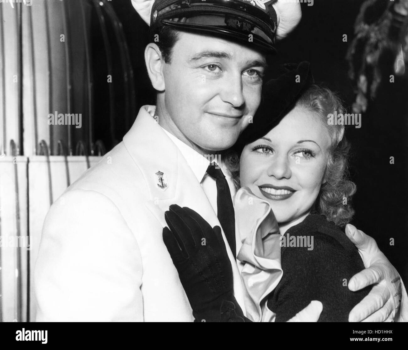 Fidanzati Lew Ayres (sinistra) e Ginger Rogers, 1934 Foto Stock