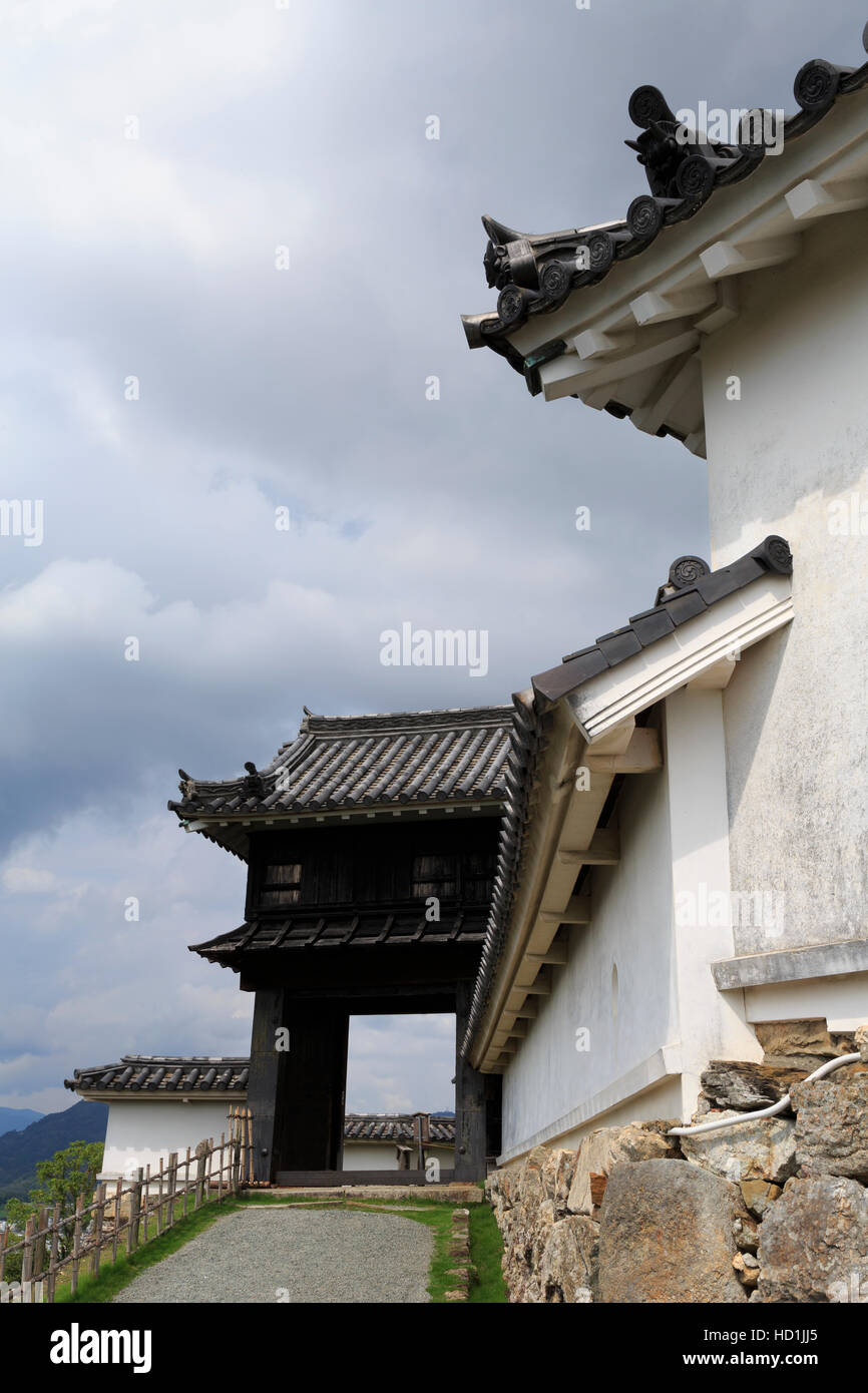 Kochi cancello di Castello, Kochi City, Shikoku Isola, Giappone, Asia Foto Stock