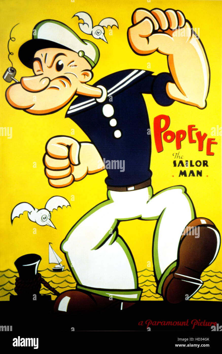 Popeye il marinaio uomo, 1930s Foto Stock