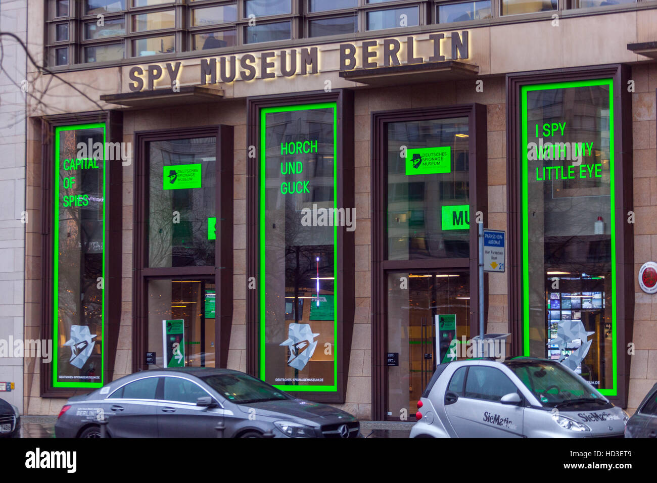 Spy Museum, Leipziger Platz, Berlin, Germania Foto Stock