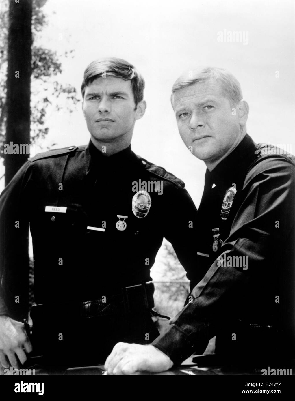 ADAM 12, (da sinistra): Kent McCord, Martin Milner, 1968-75 Foto Stock