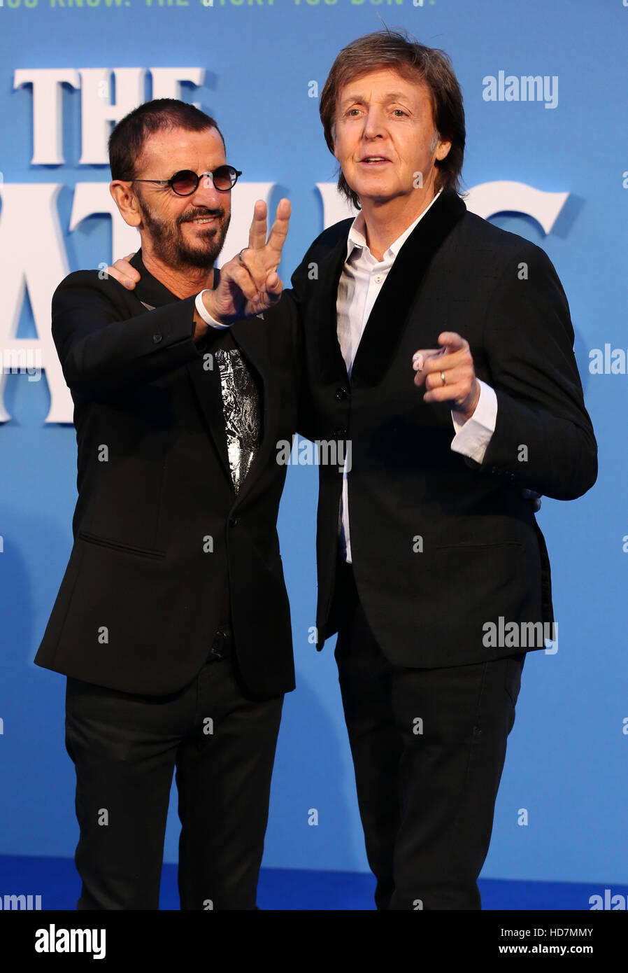 Paul McCartney e Ringo Star frequentare i Beatles otto giorni a settimana: Il Touring anni mondo premiere del film con: Ringo Starr Paul McCartney dove: Londra, Regno Unito quando: 15 Set 2016 Foto Stock