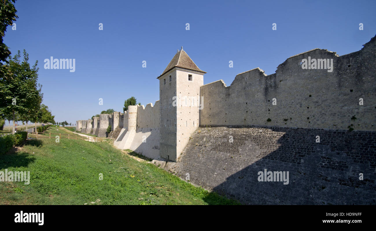 Provins mura Foto Stock