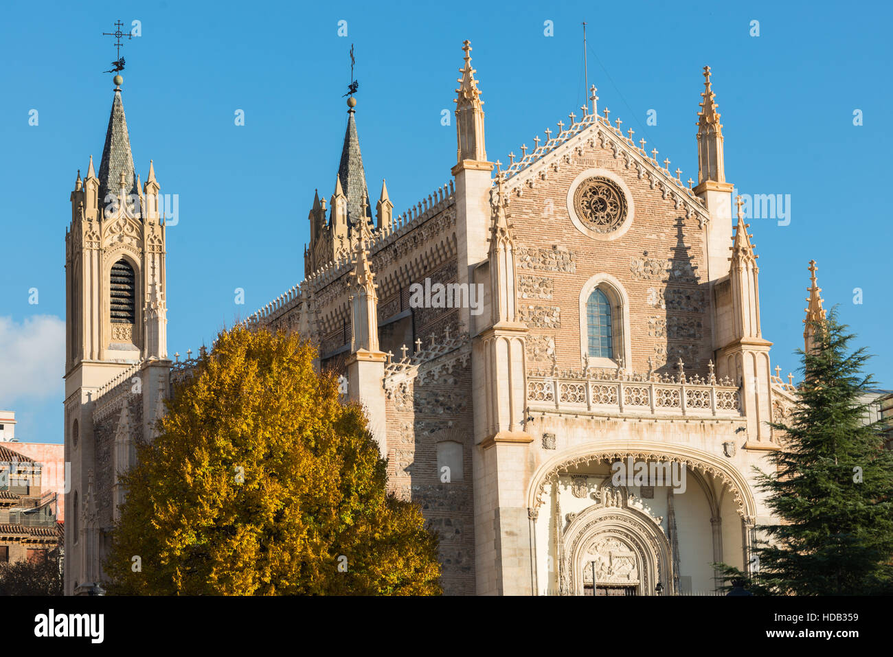 San Jeronimo el Real, una chiesa cattolica romana in Madrid. Spagna. Foto Stock