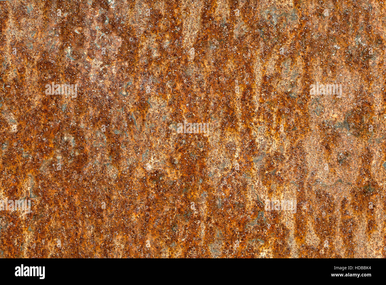 Close up di un pezzo di metallo arrugginito Foto Stock