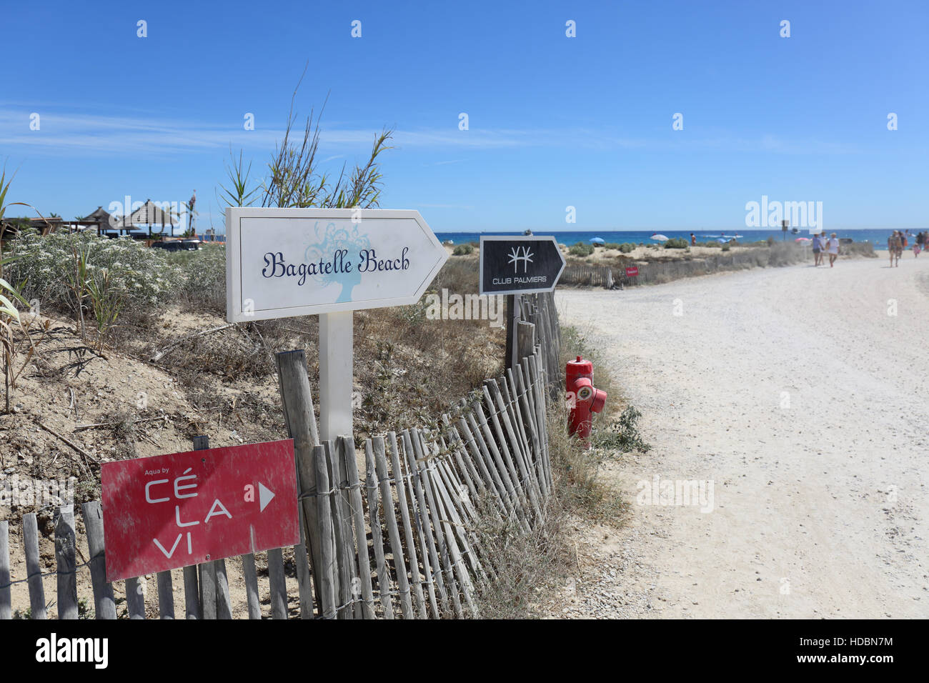 Spiaggia di pampelonne, Ramatuelle, St Tropez Foto Stock