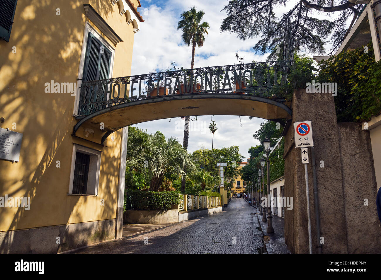 Sorrento street , Campania, Italia Meridionale, Europa Foto Stock