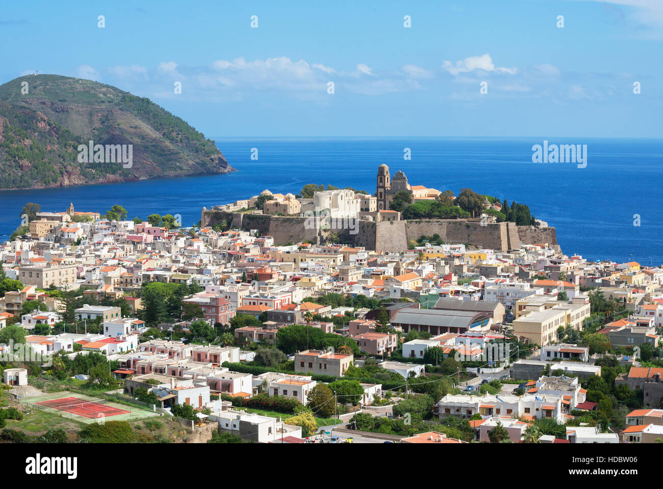 Lipari, isola di Lipari, Isole Eolie, Italia Foto Stock