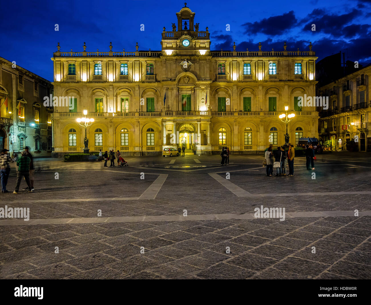 University, Università degli Studi di Catania, Piazza Università, Provincia di Catania, Sicilia, Italia Foto Stock