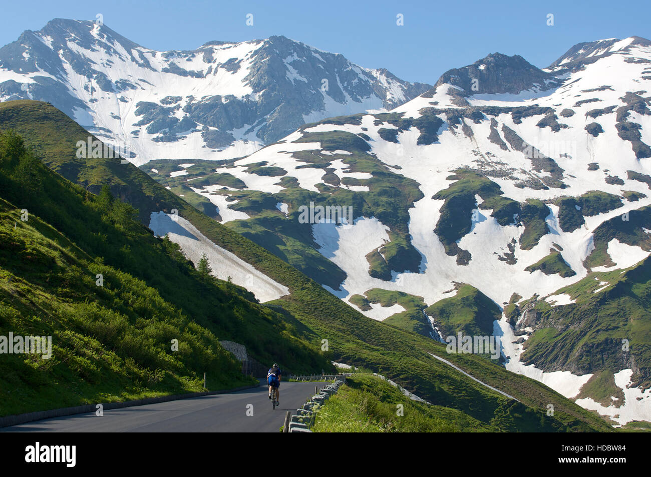 Grossglockner Strada alpina, Parco Nazionale degli Hohe Tauern, Salisburgo, Austria, Europa Foto Stock