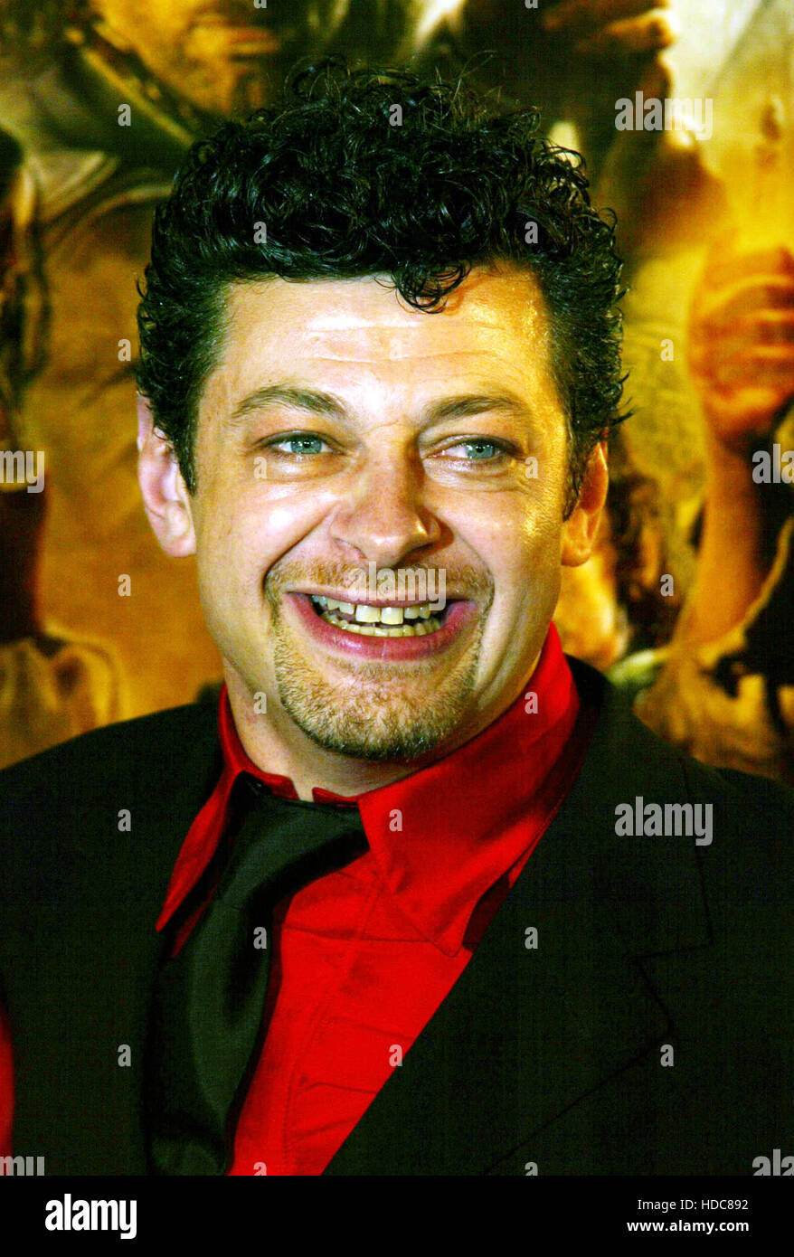 Attore Andy Serkis alla premiere nordamericana del film, 'il Signore degli anelli: Il ritorno del re' a Los Angeles, 3 dicembre 2003. Photo credit: Francis Specker Foto Stock