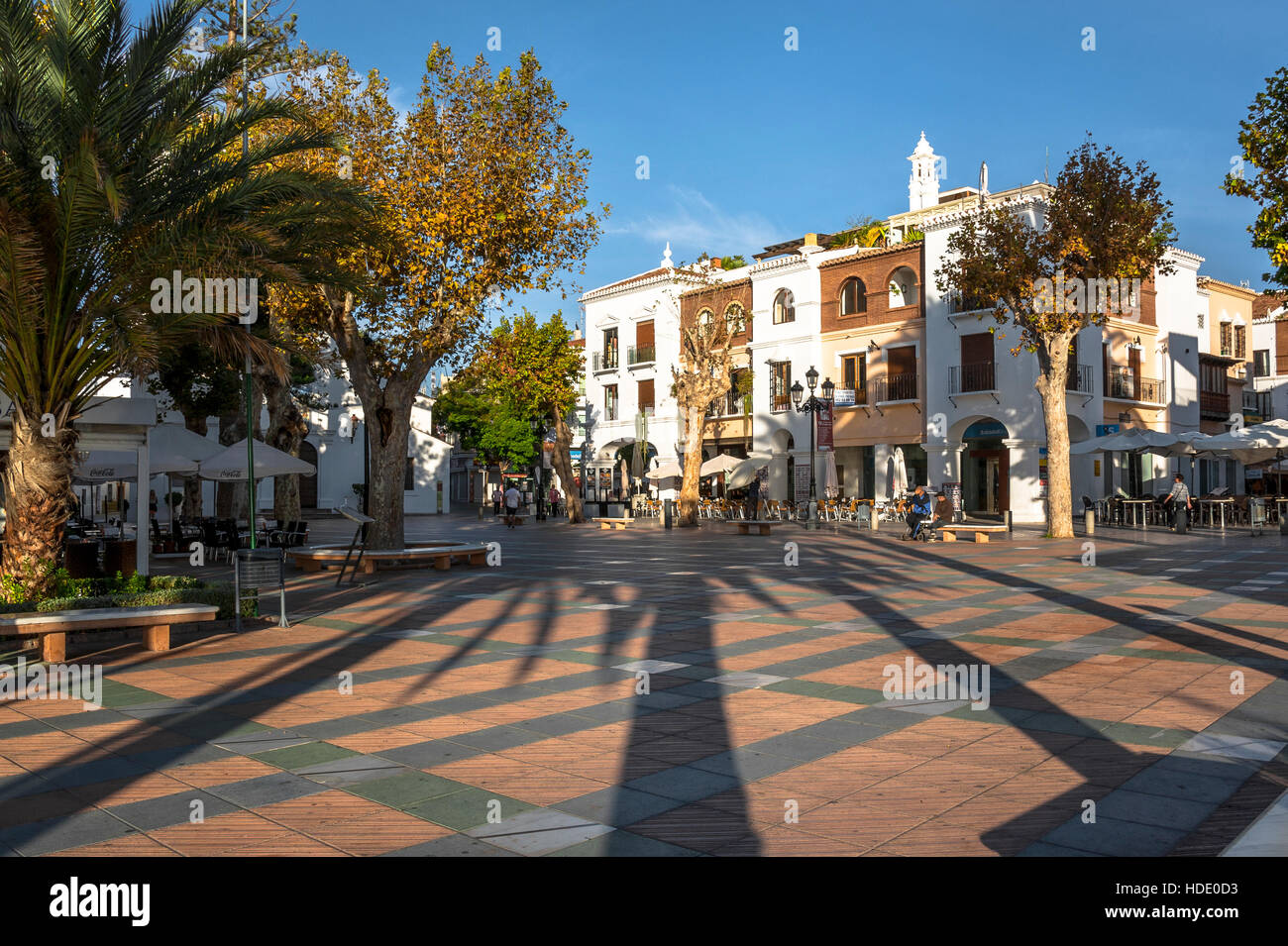 Villaggio Nerja, Costa del Sol, provincia di Malaga, Andalusia, Spagna Foto Stock