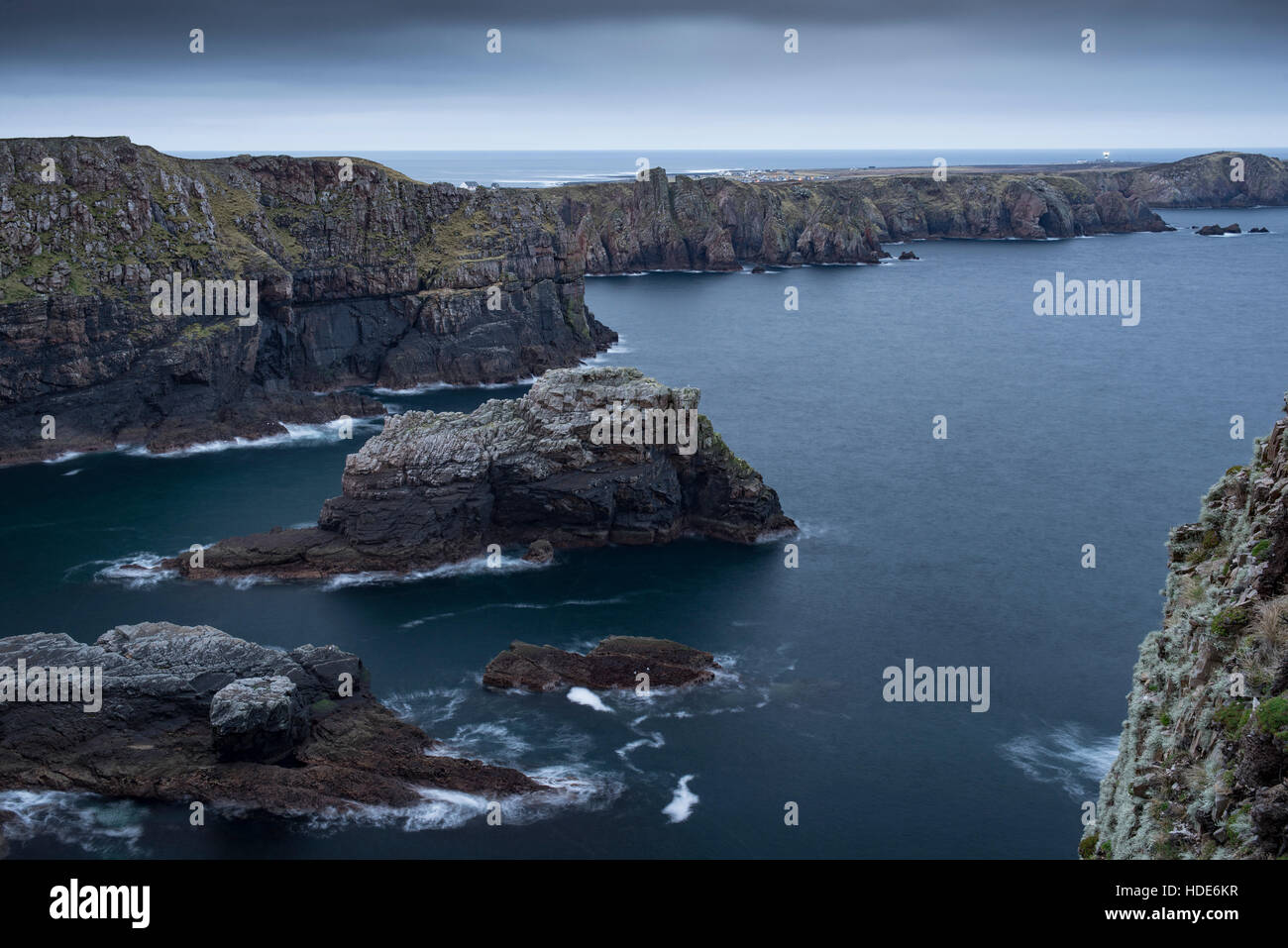 Spettacolare costa di Tory remota isola in Irlanda Foto Stock