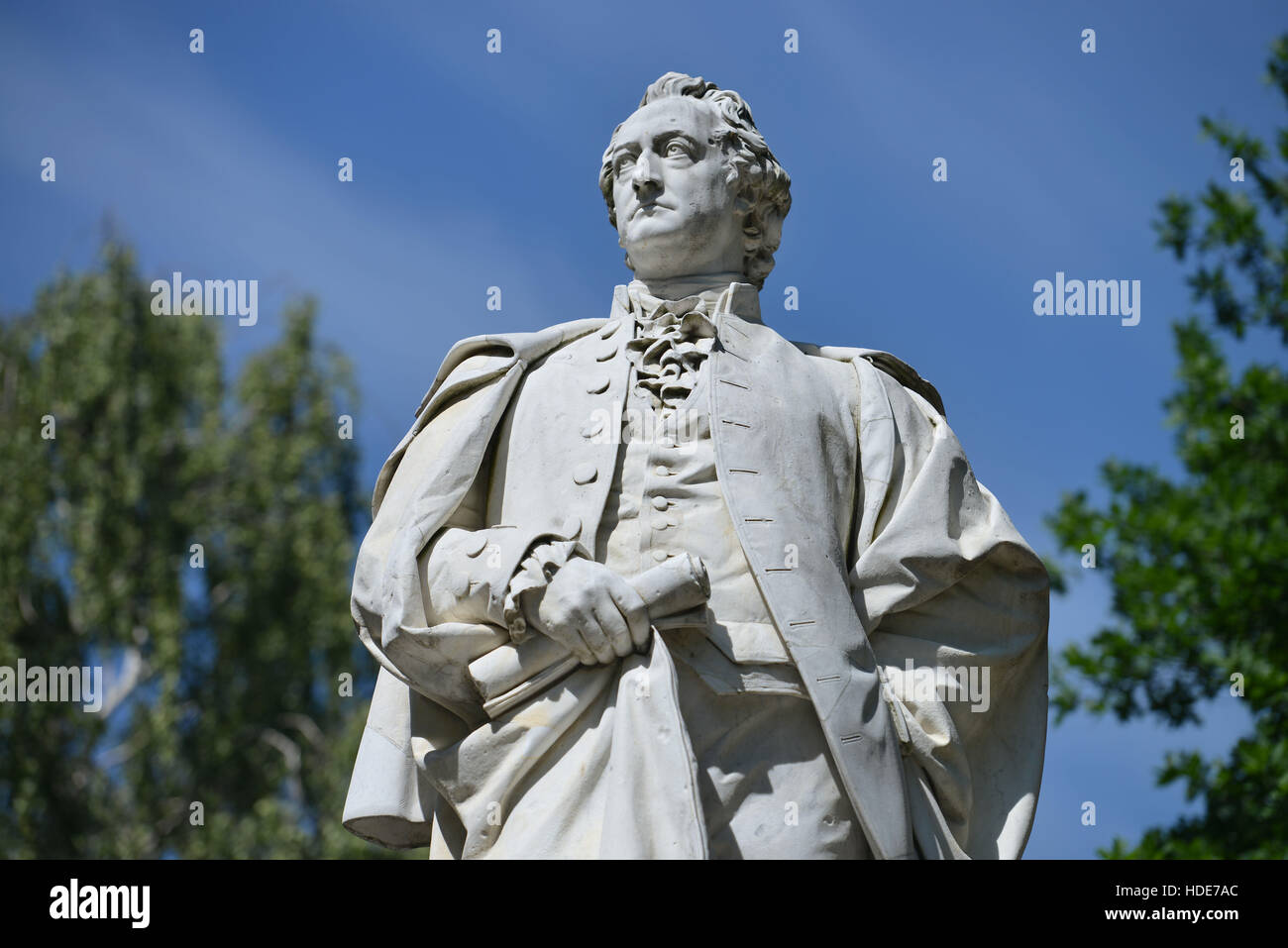 Denkmal Johann Wolfgang von Goethe, il Tiergarten, nel quartiere Mitte di Berlino, Deutschland Foto Stock
