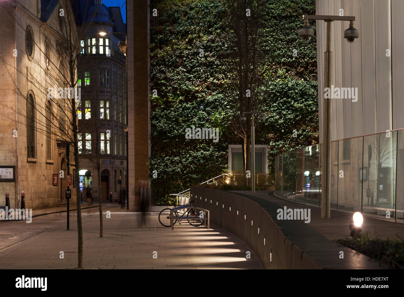 La fotografia notturna nella City di Londra, Regno Unito Foto Stock