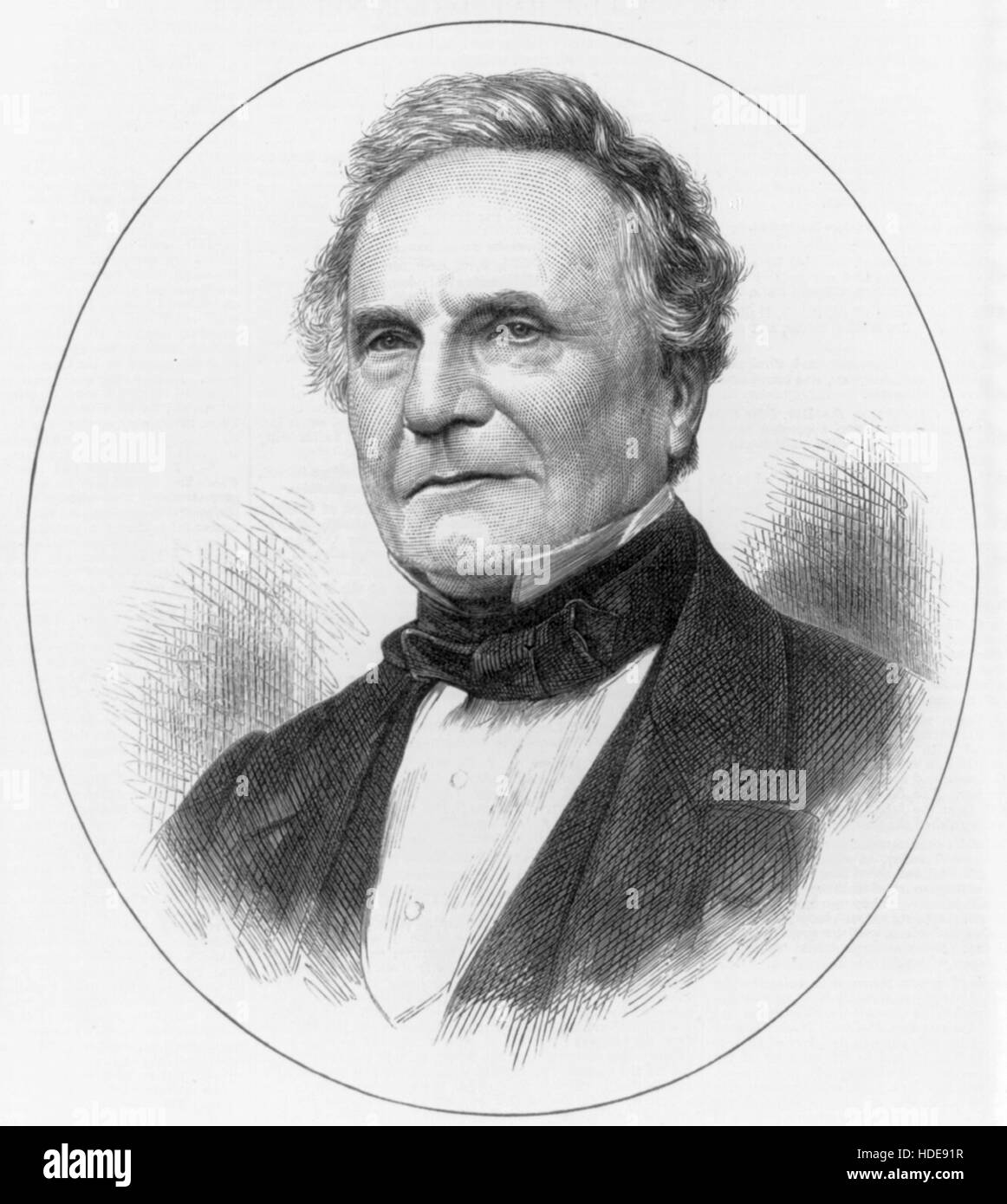 Charles Babbage, matematico inglese, filosofo e inventore Foto Stock