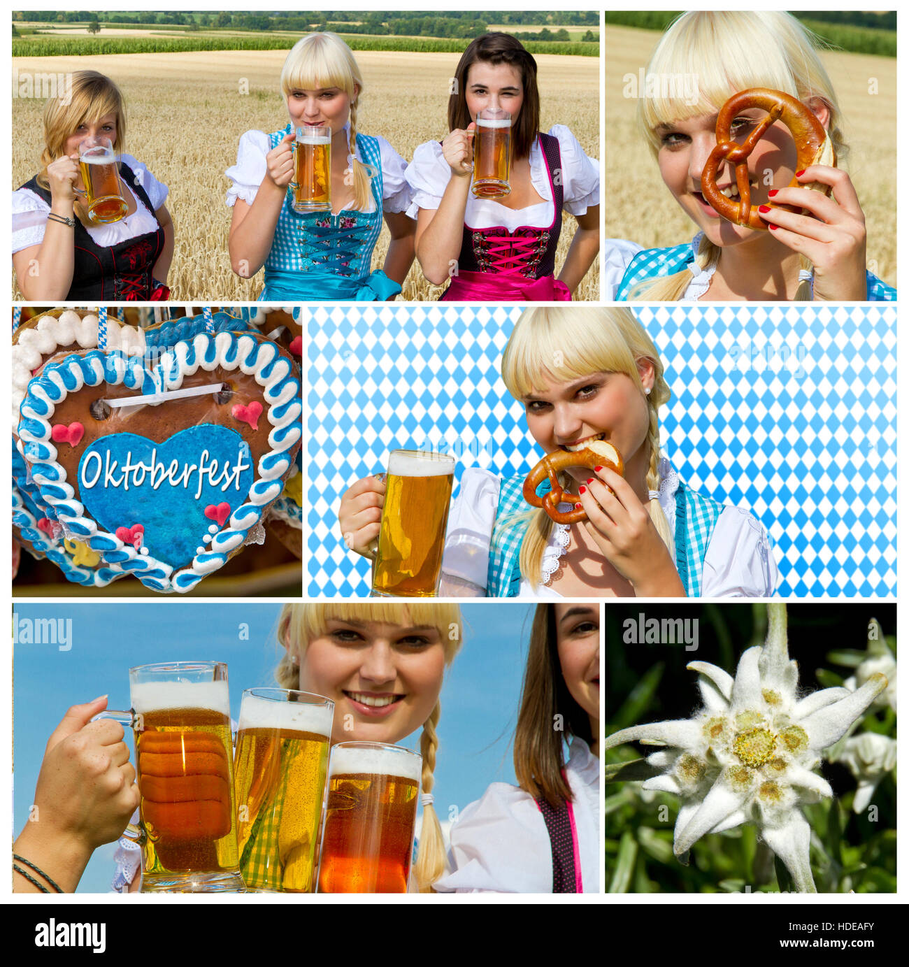 Le ragazze al divertimento in Baviera Foto Stock