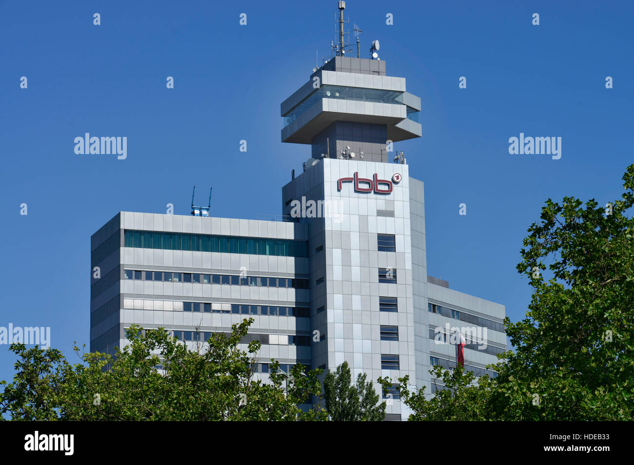 RBB-Hochhaus, Masurenallee, Westend, Charlottenburg di Berlino, Deutschland Foto Stock